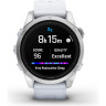 Часы GARMIN EPIX PRO (GEN 2) – STANDARD EDITION SILVER WITH WHITESTONE BAND 42 мм 010-02802-01