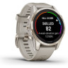 Часы GARMIN FENIX 7S PRO – SAPPHIRE SOLAR EDITION SOFT GOLD WITH LIGHT SAND BAND 010-02776-15