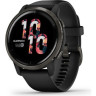 Часы GARMIN VENU 2 SLATE STAINLESS STEEL BEZEL WITH BLACK CASE AND SILICONE BAND 010-02430-11