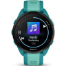 Смарт-часы GARMIN FORERUNNER 165 MUSIC, силиконовый ремешок цвета бирюзовый/аква 010-02863-32